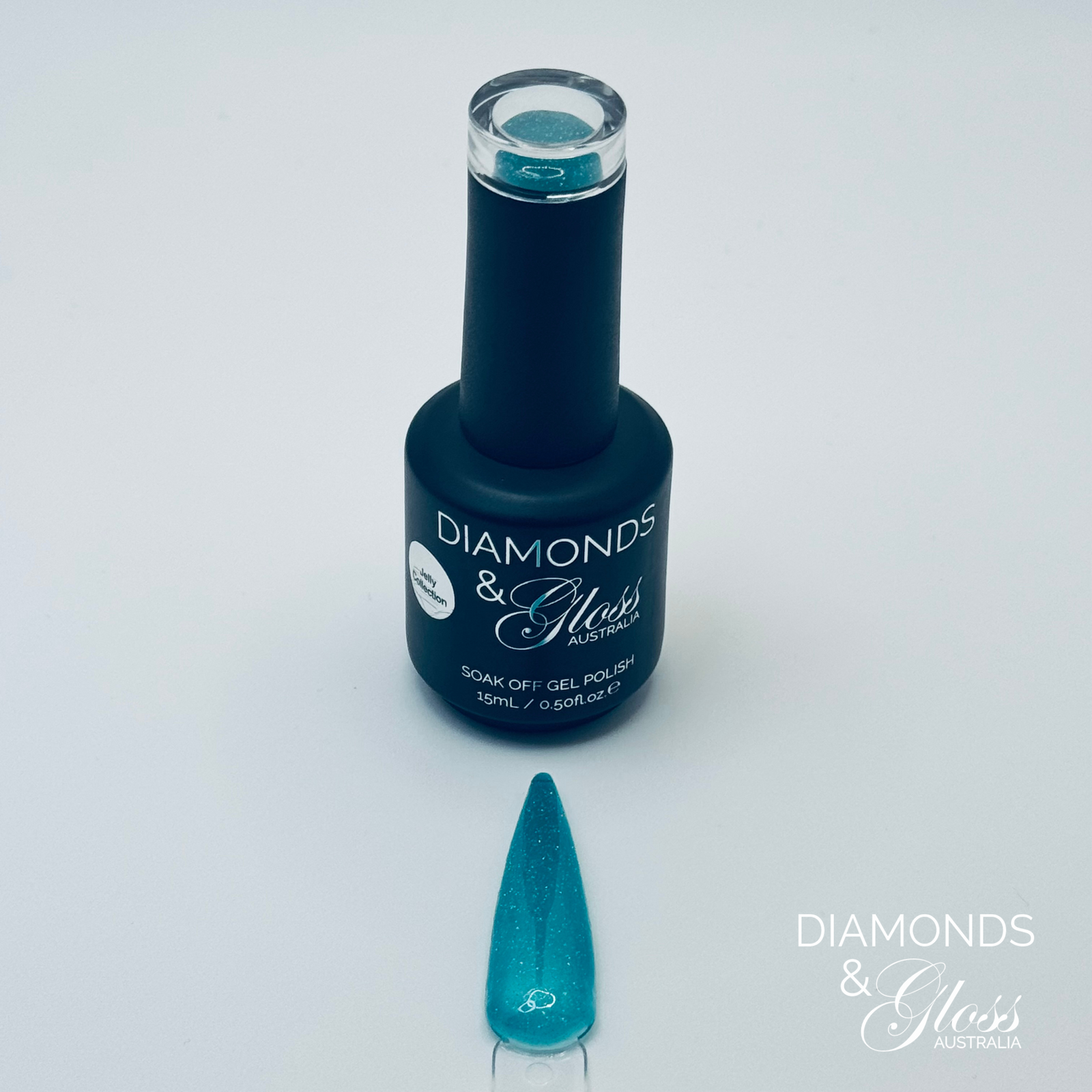 ✨ Glitter Jelly Gel Polish - 15mL - Hema Free - SeaFoam 🌊✨