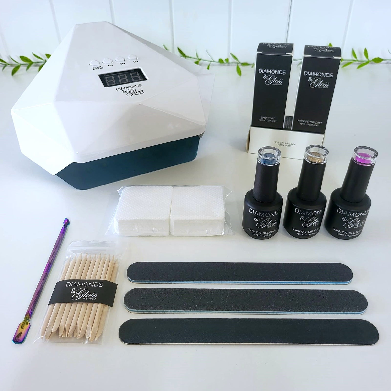 Ultimate Starter Pack - White Diamond UV/LED Lamp - Pick x3 Colours + FREE SHIPPING