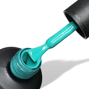 Azure Teal Turquoise HEMA Free Gel Nail Polish 15ml Bottle & Brush