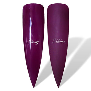 Bella Purple Jelly Transparent Glossy & Matte HEMA Free Gel Nail Polish Swatches 