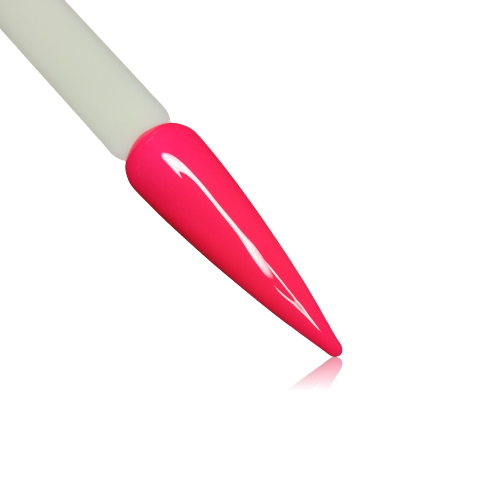 Cheeky Hot Pink Neon HEMA Free Gel Polish on Nail Swatch Stick