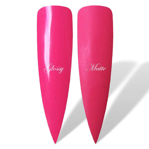 Cheeky Hot Pink Neon Glossy & Matte HEMA Free Gel Nail Polish Swatches