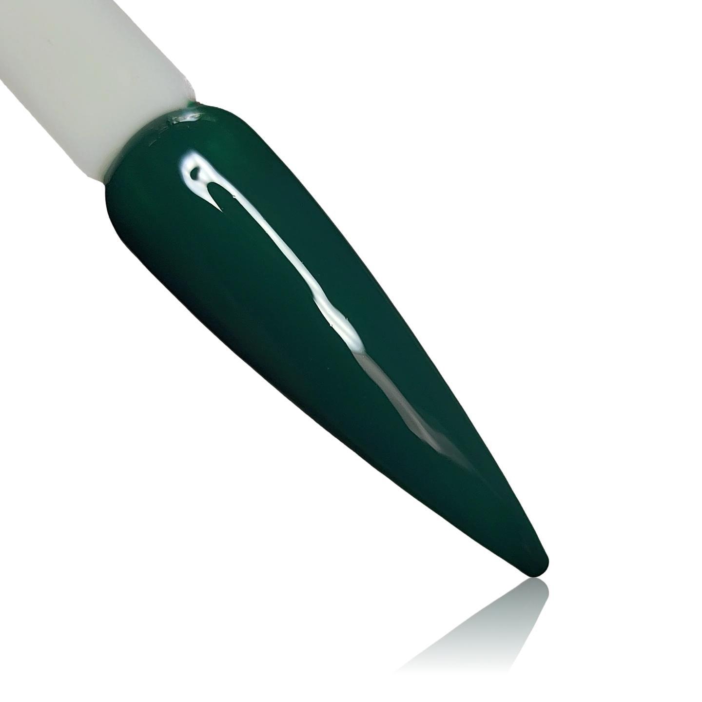 Greenstone Green HEMA Free Gel Polish on Nail Swatch Stick