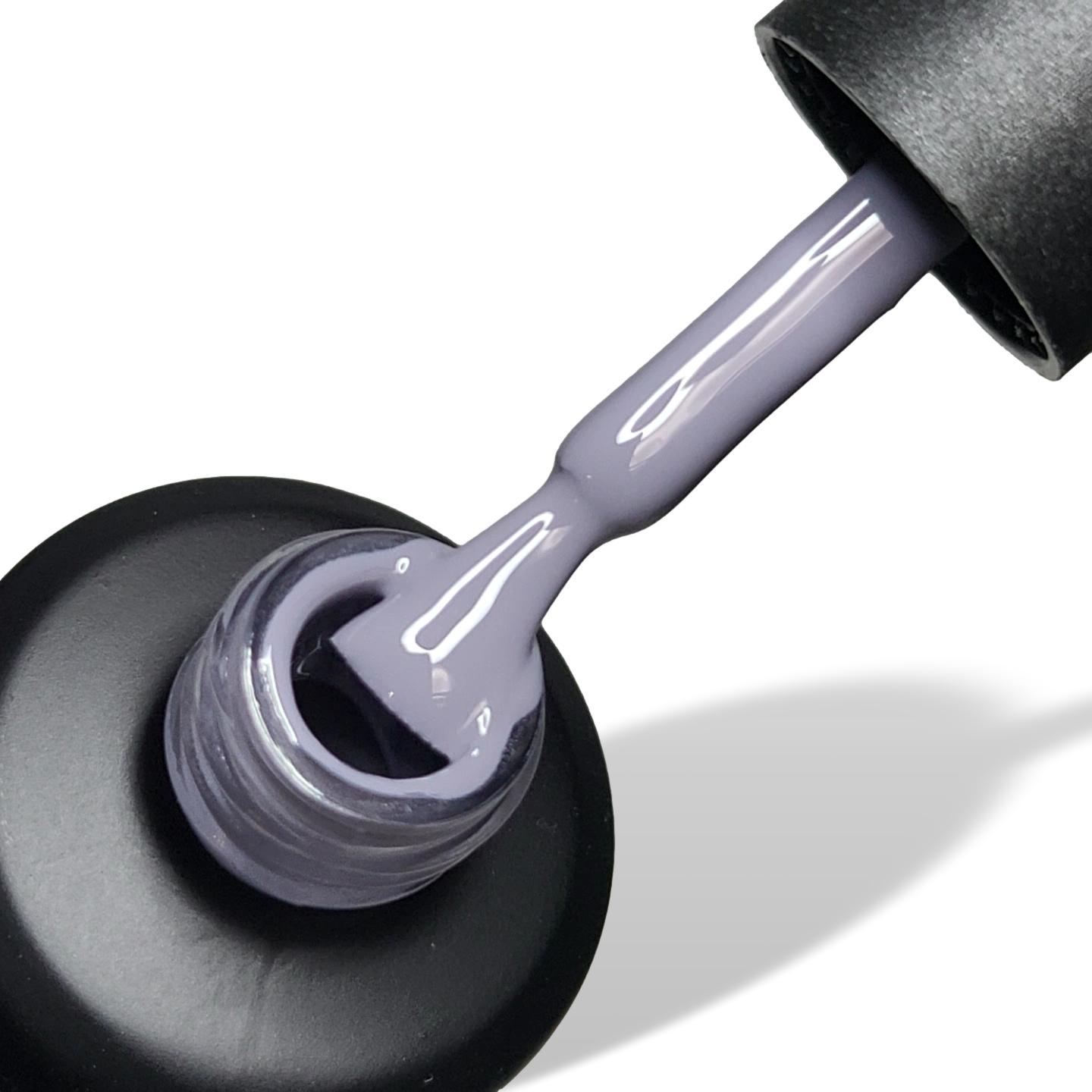 Grey Skies Dark Grey HEMA Free Gel Nail Polish 15ml Bottle & Brush