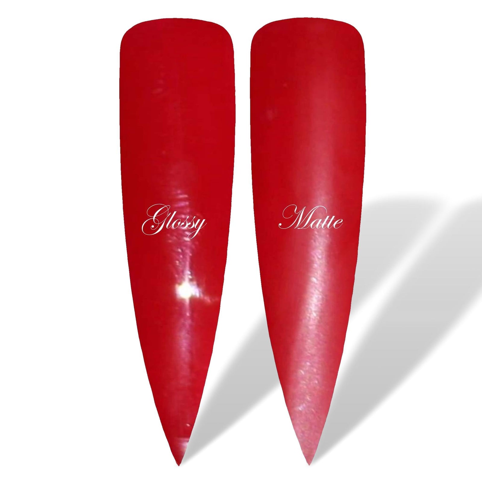 Heat Red Glossy & Matte HEMA Free Gel Nail Polish Swatches