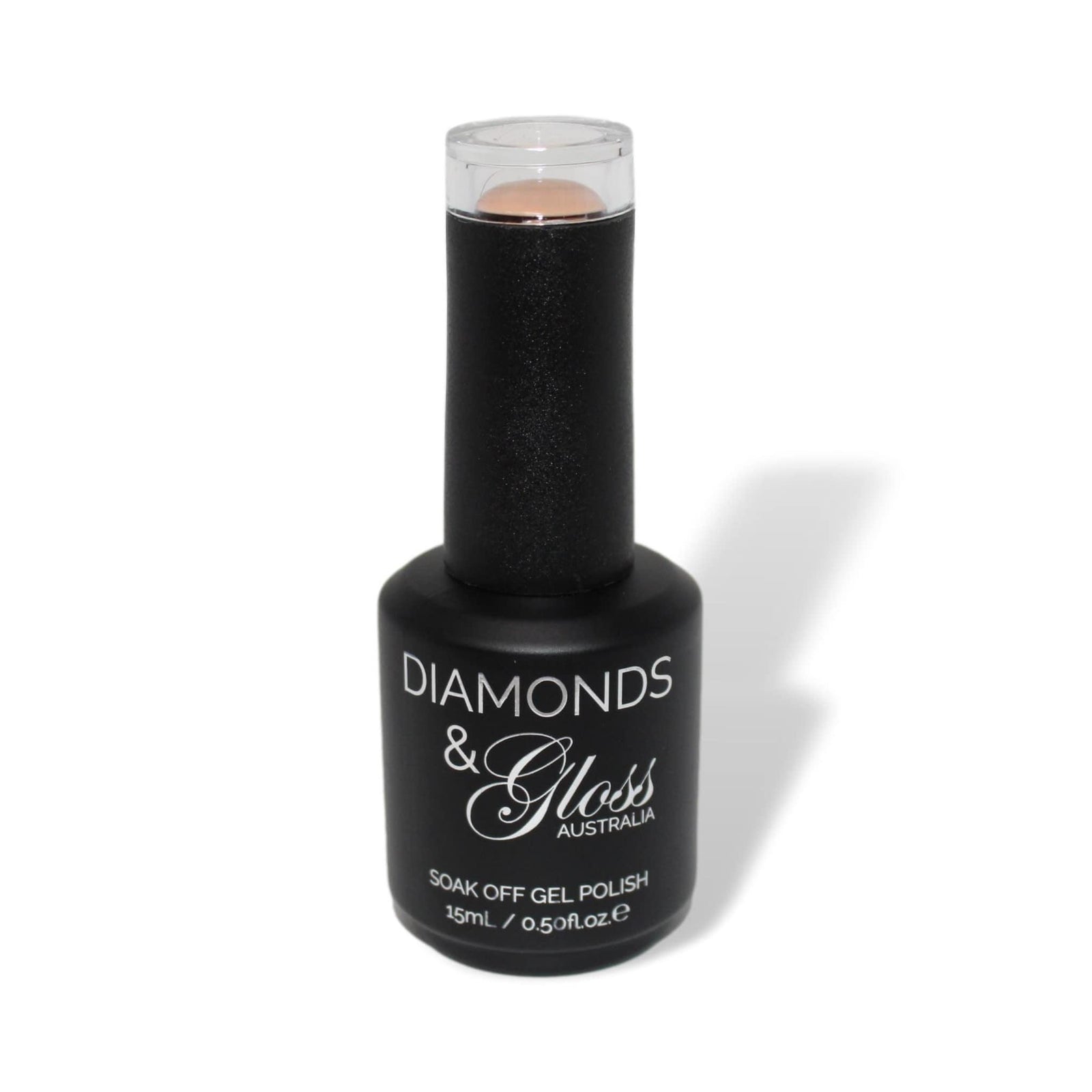 Latte Natural Brown HEMA Free Gel Nail Polish Diamonds & Gloss Australia 15ml Bottle Vegan, Cruelty Free