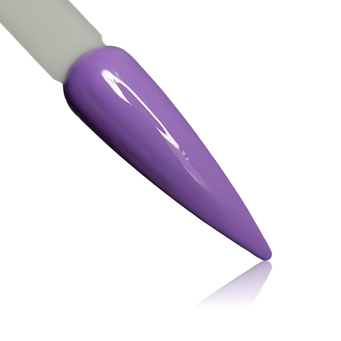 Lightly Lavender Light Purple HEMA Free Gel Polish on Nail Swatch Stick