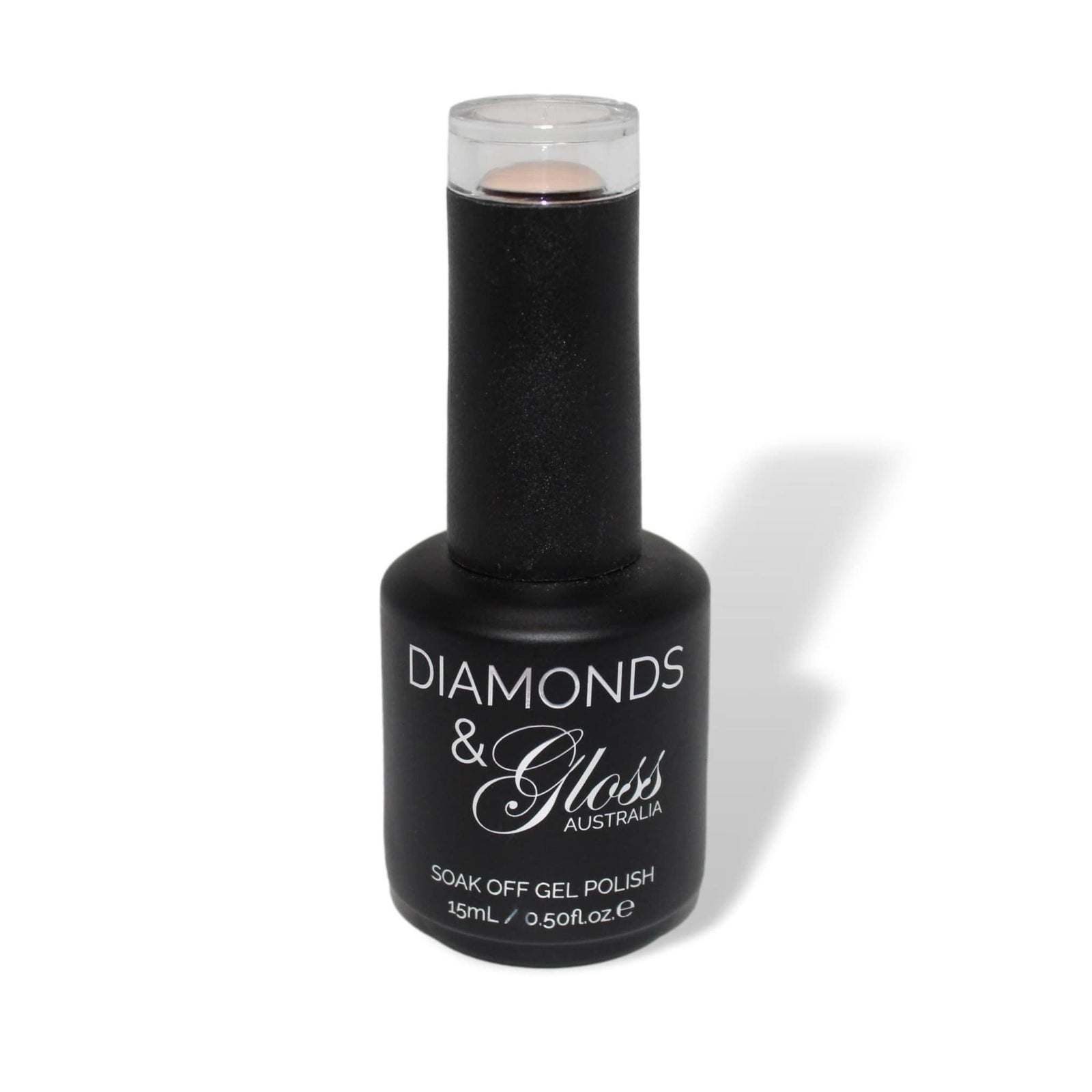 Natural Nude HEMA Free Gel Nail Polish Diamonds & Gloss Australia 15ml Bottle Vegan , Cruelty Free