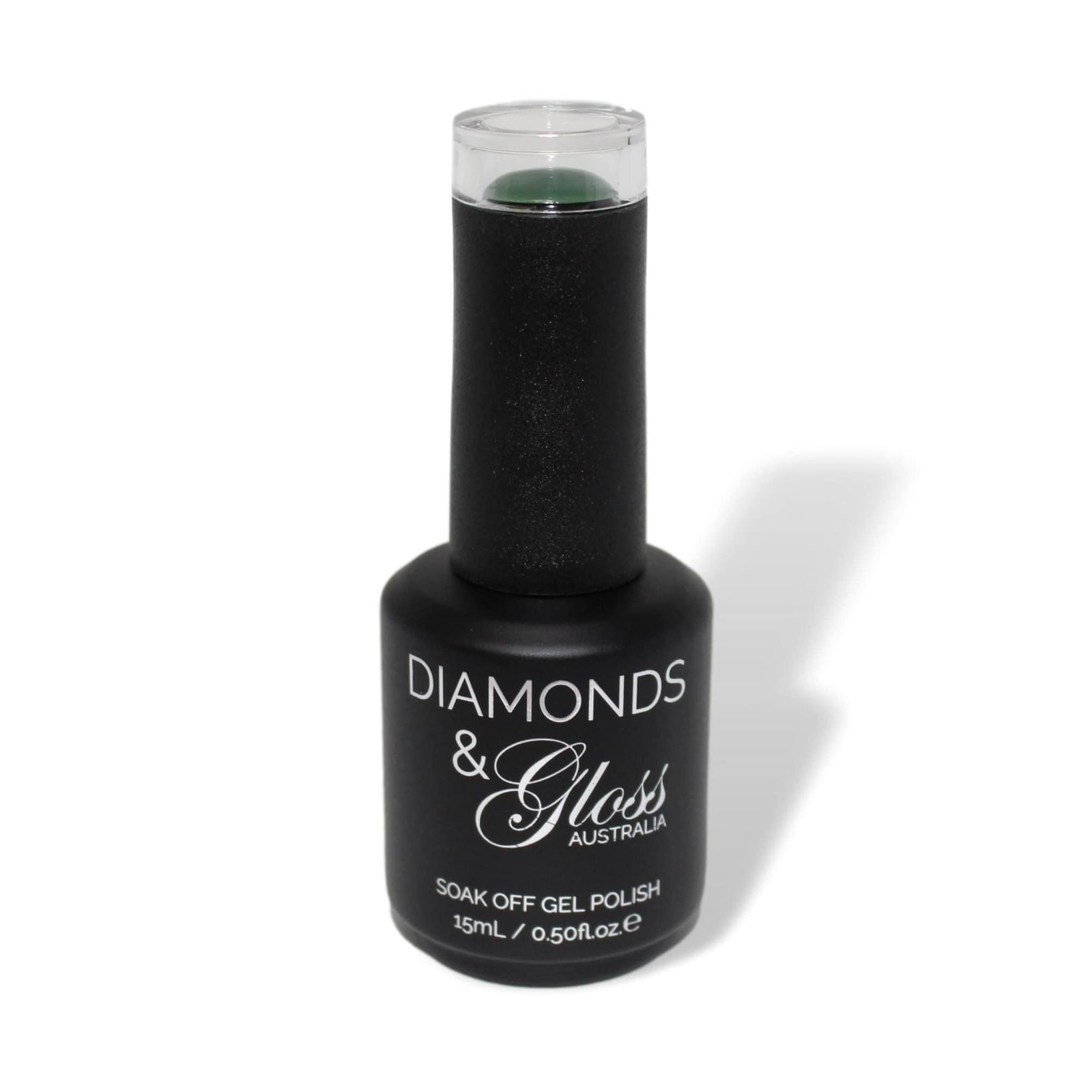 Olive Green HEMA Free Gel Nail Polish Diamonds & Gloss Australia 15ml Bottle Vegan , Cruelty Free