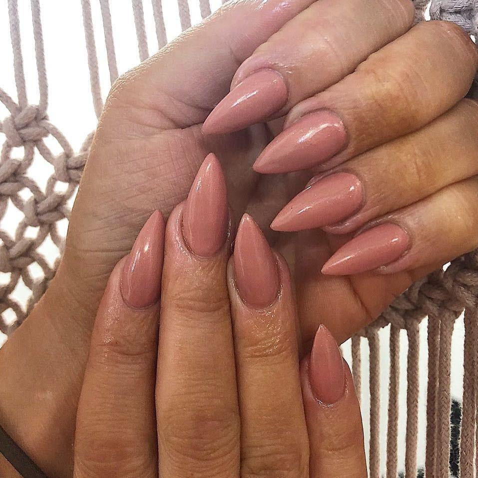 Peaches Nude Shimmer HEMA Free Gel Nail Polish Diamonds & Gloss Australia Painted on Gel , Polygel and Acrylic Nails with Nail Art. Vegan , Cruelty Free
