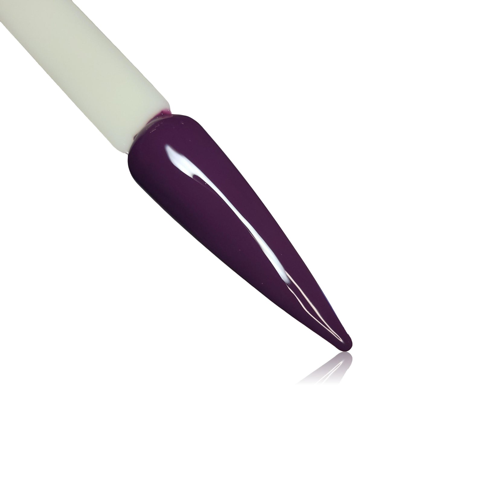Poison Deep Purple HEMA Free Gel Polish on Nail Swatch Stick