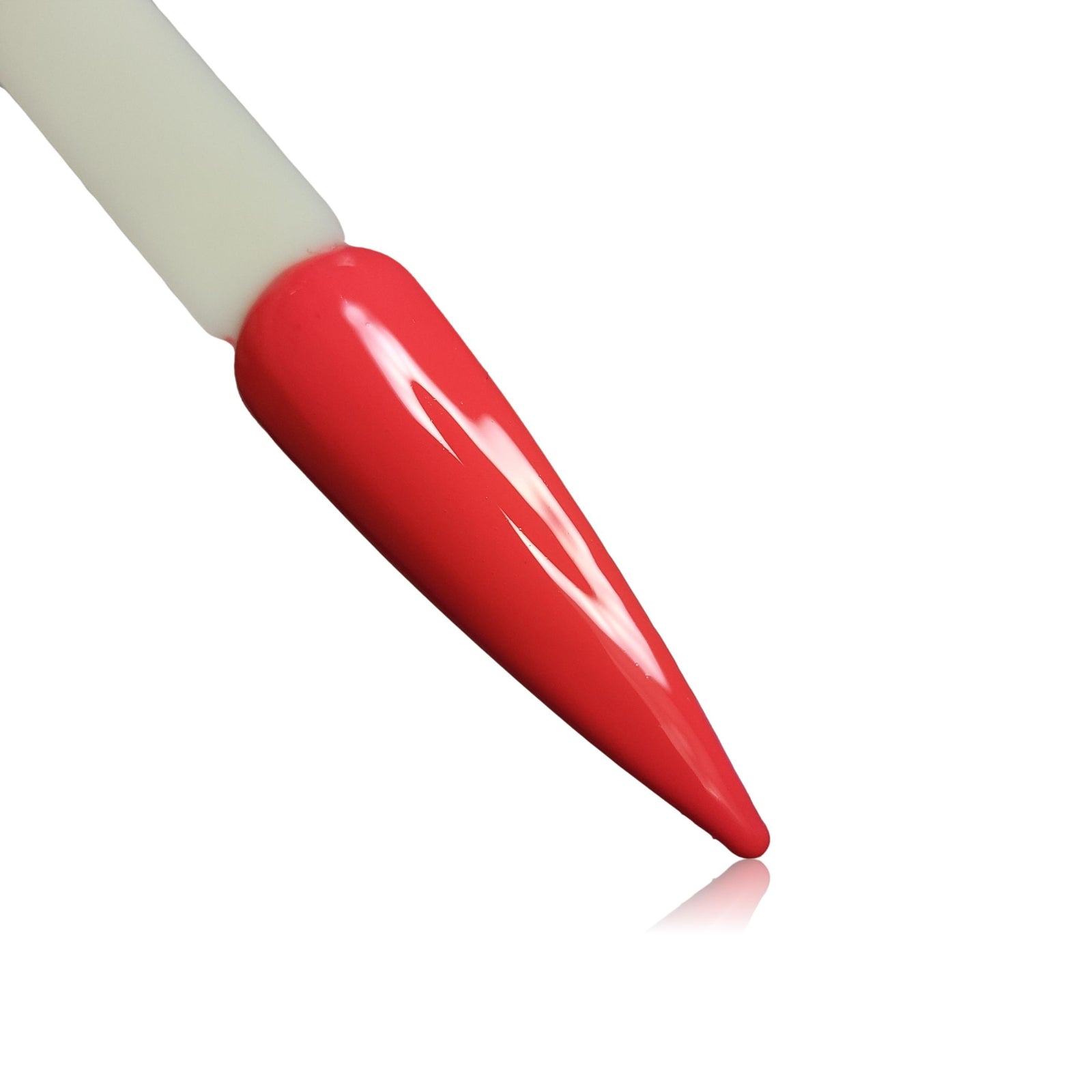 Seeing Red HEMA Free Gel Polish on Nail Swatch Stick