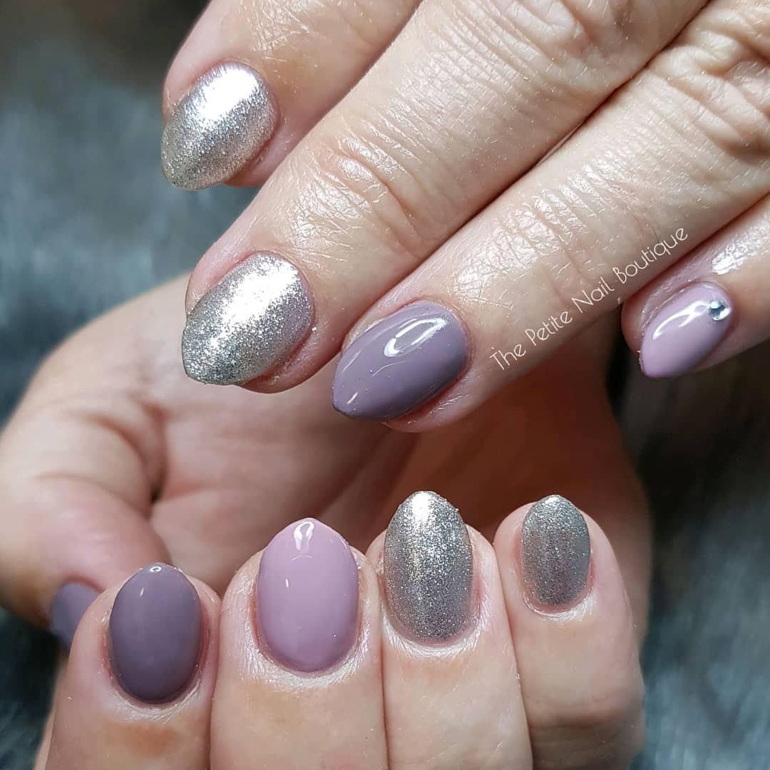 Sliver Lining Metallic HEMA Free Gel Nail Polish Diamonds & Gloss Australia Painted on Gel , Polygel and Acrylic Nails with Nail Art. Vegan, Cruelty
