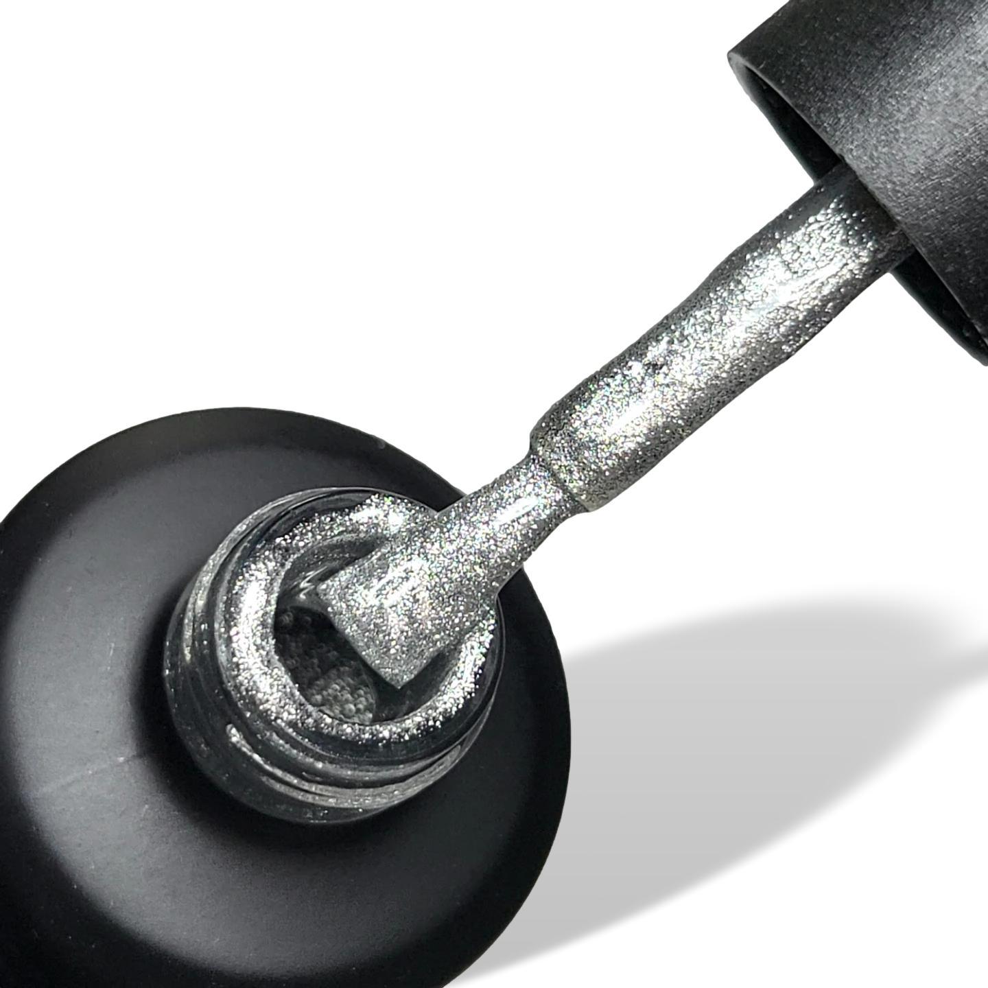 Sliver Lining Metallic HEMA Free Gel Nail Polish 15ml Bottle & Brush