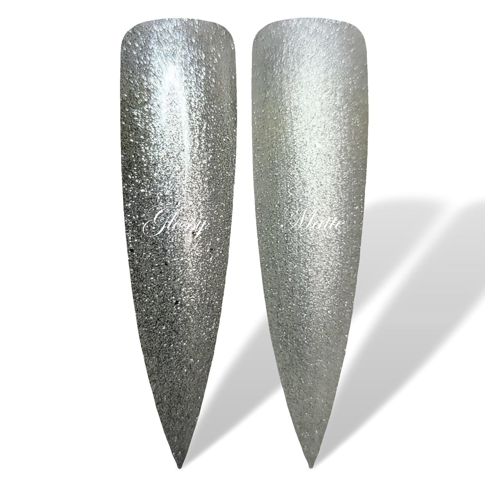 Sliver Lining Metallic Glossy & Matte HEMA Free Gel Nail Polish Swatches