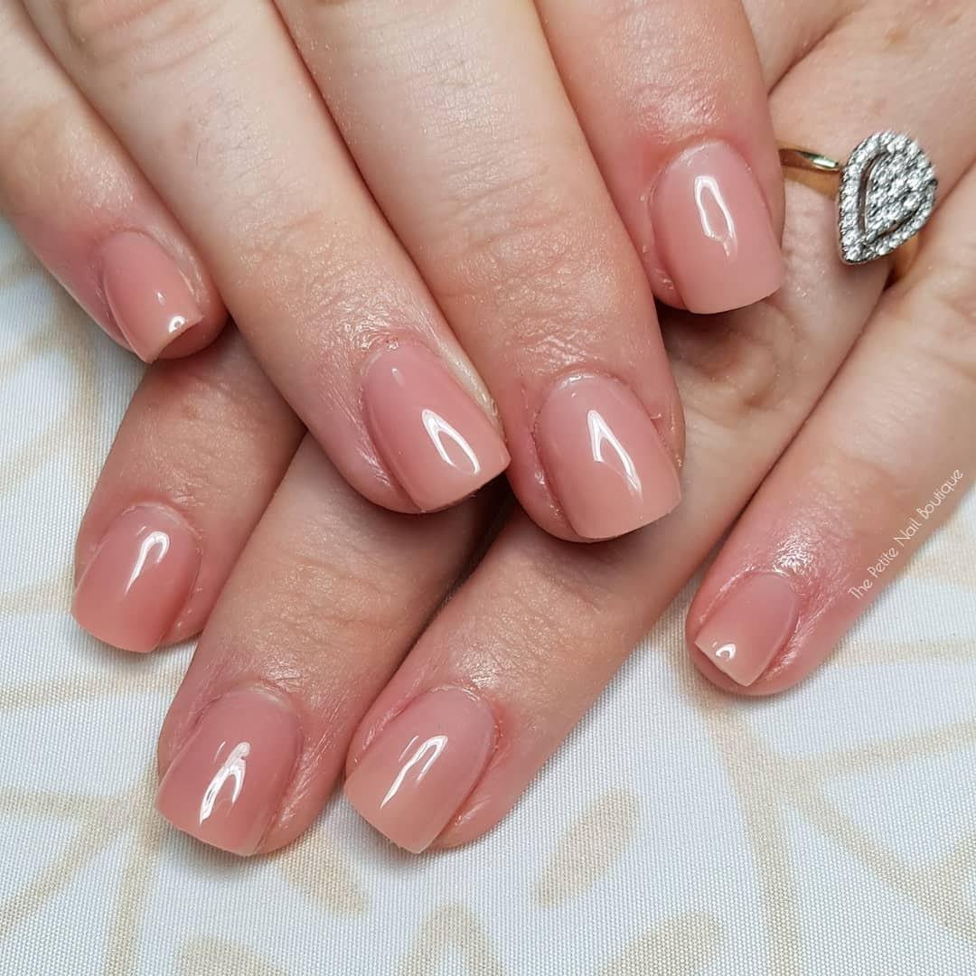 Tan Natural French Transparent  HEMA Free Gel Nail Polish Diamonds & Gloss Australia Painted on Gel , Polygel and Acrylic Nails with Nail Art. Vegan , Cruelty Free