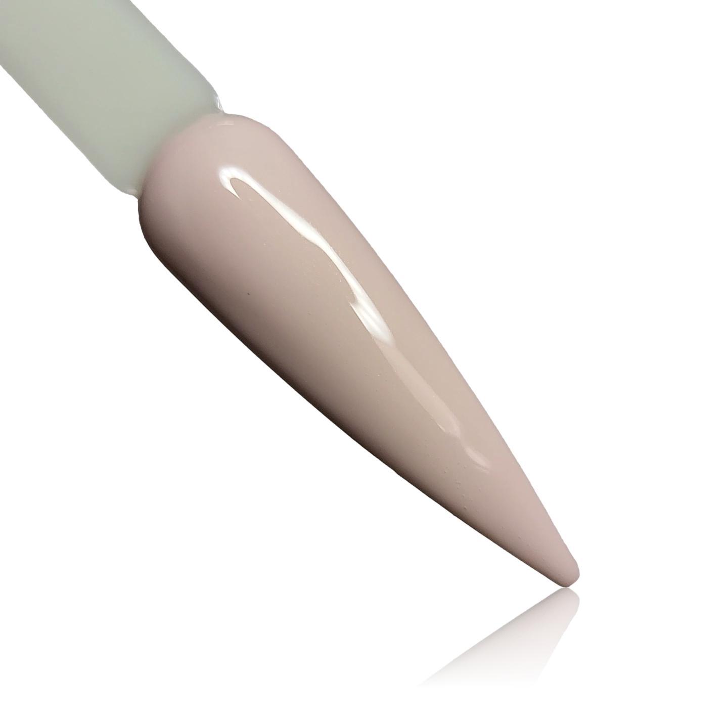 Vanilla Nude HEMA Free Gel Polish on Nail Swatch Stick
