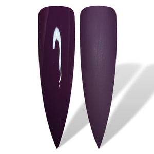 Wine Dark Purple Glossy & Matte HEMA Free Gel Nail Polish Swatches 
