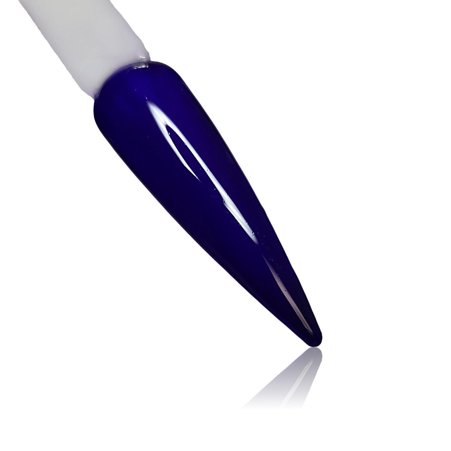 Your Majesty Dark Blue HEMA Free Gel Polish on Nail Swatch Stick