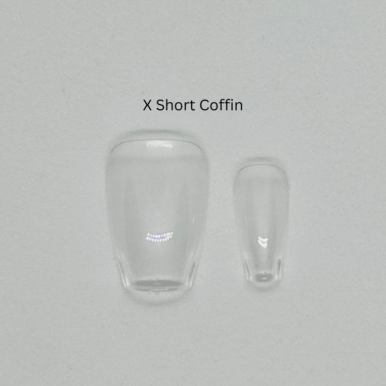 Diamond Pro Soft Gel Extension Tips - Extra Short Coffin