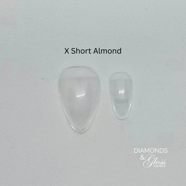 Diamond Pro Soft Gel Extension Tips - Extra Short Almond