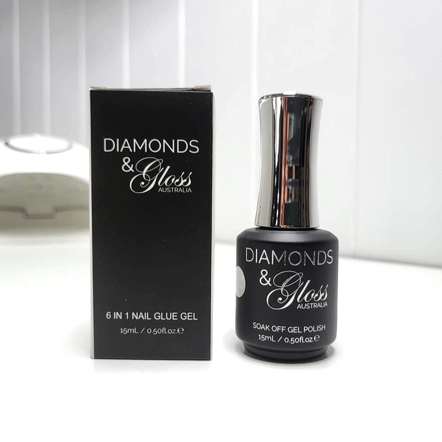 6 in 1 Nail Glue - 15mL - Polygel Slip, Nail Tip Glue, Base Coat and more.