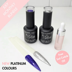 Ball Gown & Stardust Platinum Pair with FREE 5mL Cuticle Oil