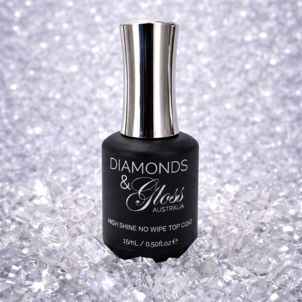 High Shine No Wipe Top Coat 15mL HEMA Free Gel Polish