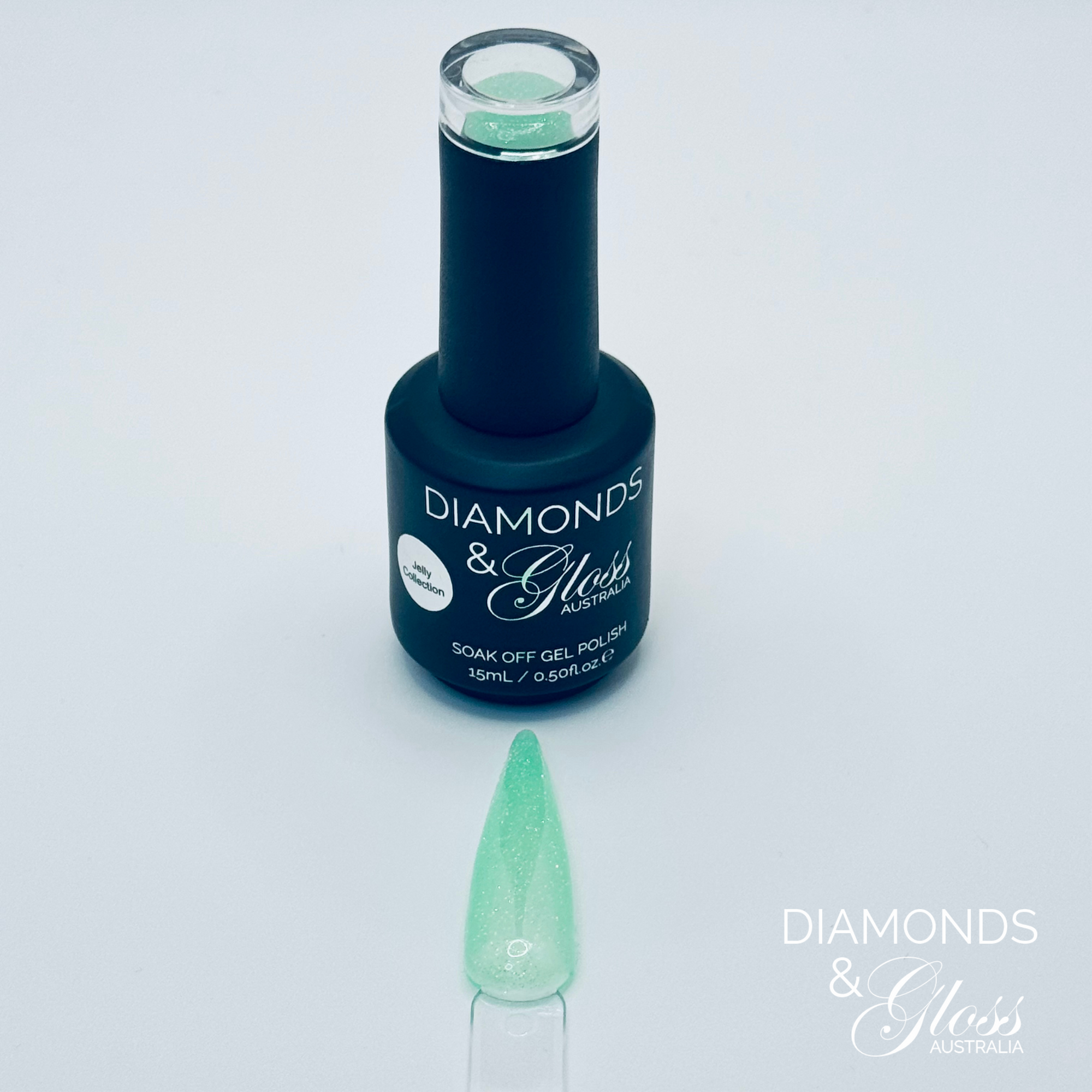 ✨ Glitter Jelly Gel Polish - 15mL - Hema Free - Candy Apple 🍏✨