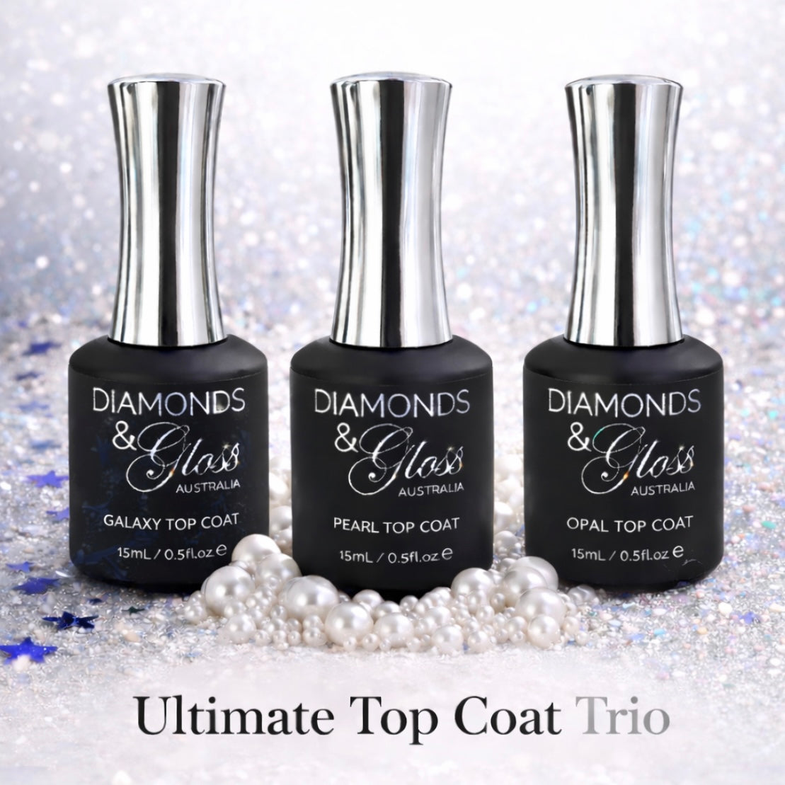 Ultimate Top Coat Trio Collection 3 x 15mL Top Coats-Hema Free