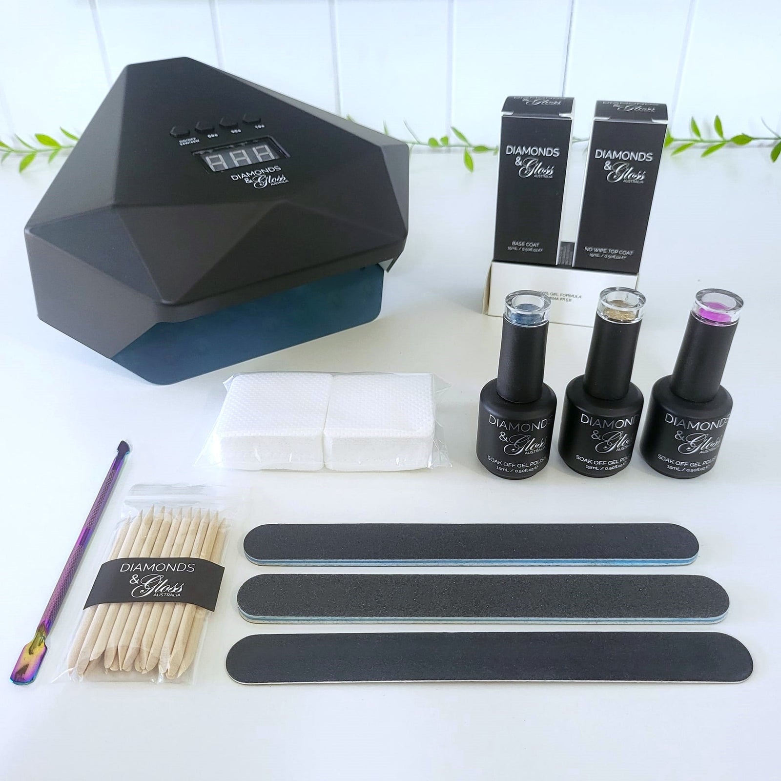 Ultimate Starter Pack - Black Diamond UV/LED Lamp - Pick x3 Colours + FREE SHIPPING