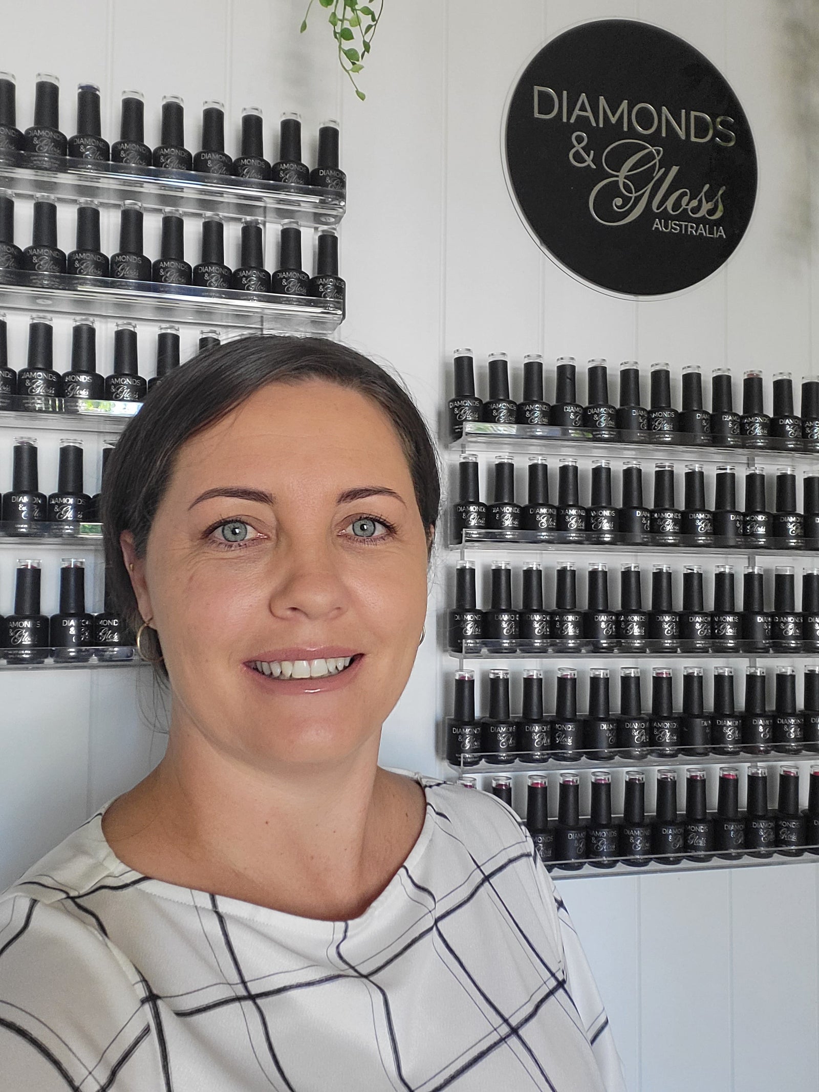 Photo of the founder Mel Diamonds & Gloss Australia Hema Free Nails Supplies, Vegan & Cruelty Free.