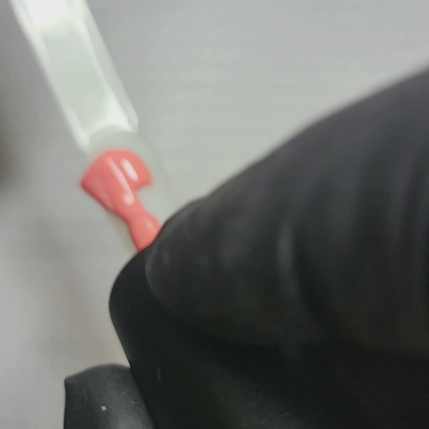 Light Coral Peach HEMA Free Gel Nail Polish Diamonds & Gloss Australia Video Painting a Nail Swatch Stick with cruelty free and vegan Gel Polish which can be used on acrylic, builder gel and polygel nails.