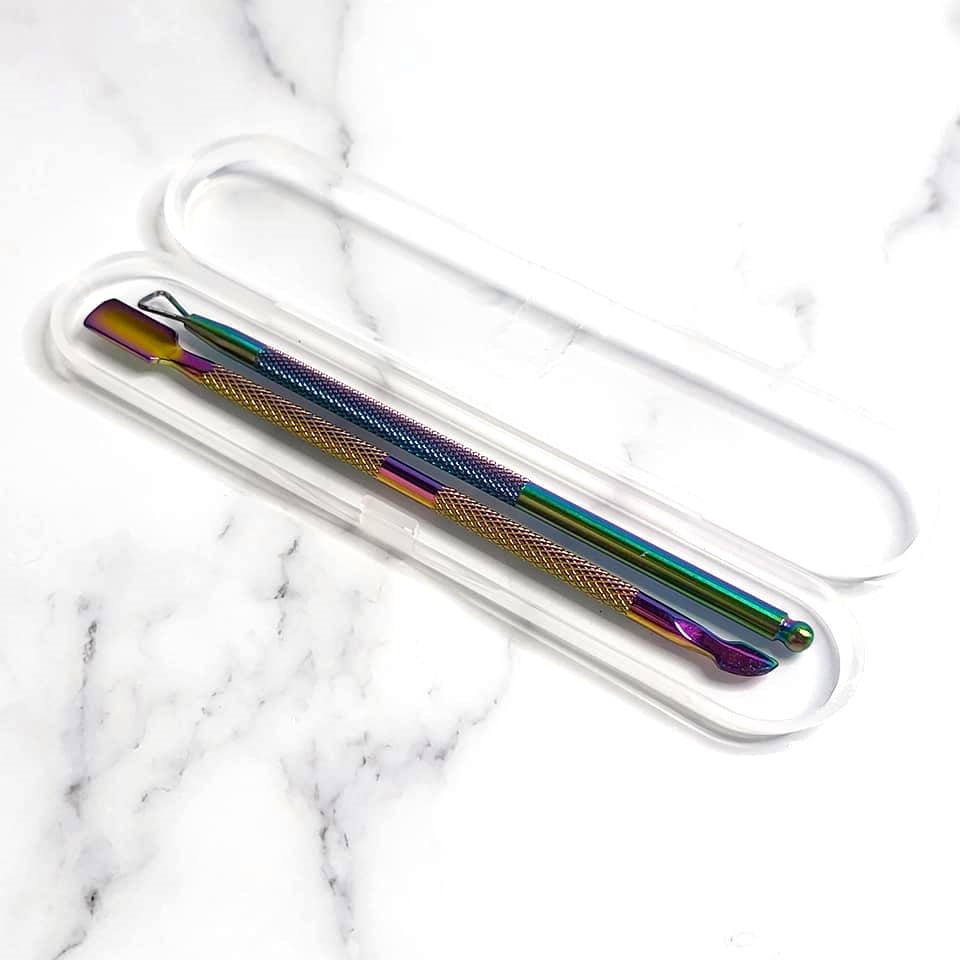 Cuticle Pusher & Remover Set - Rainbow Chameleon