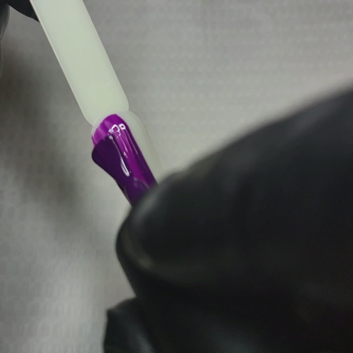 Poison Deep Purple HEMA Free Gel Nail Polish Diamonds & Gloss Australia Video Painting a Nail Swatch Stick with cruelty free and vegan Gel Polish which can be used on acrylic, builder gel and polygel nails.