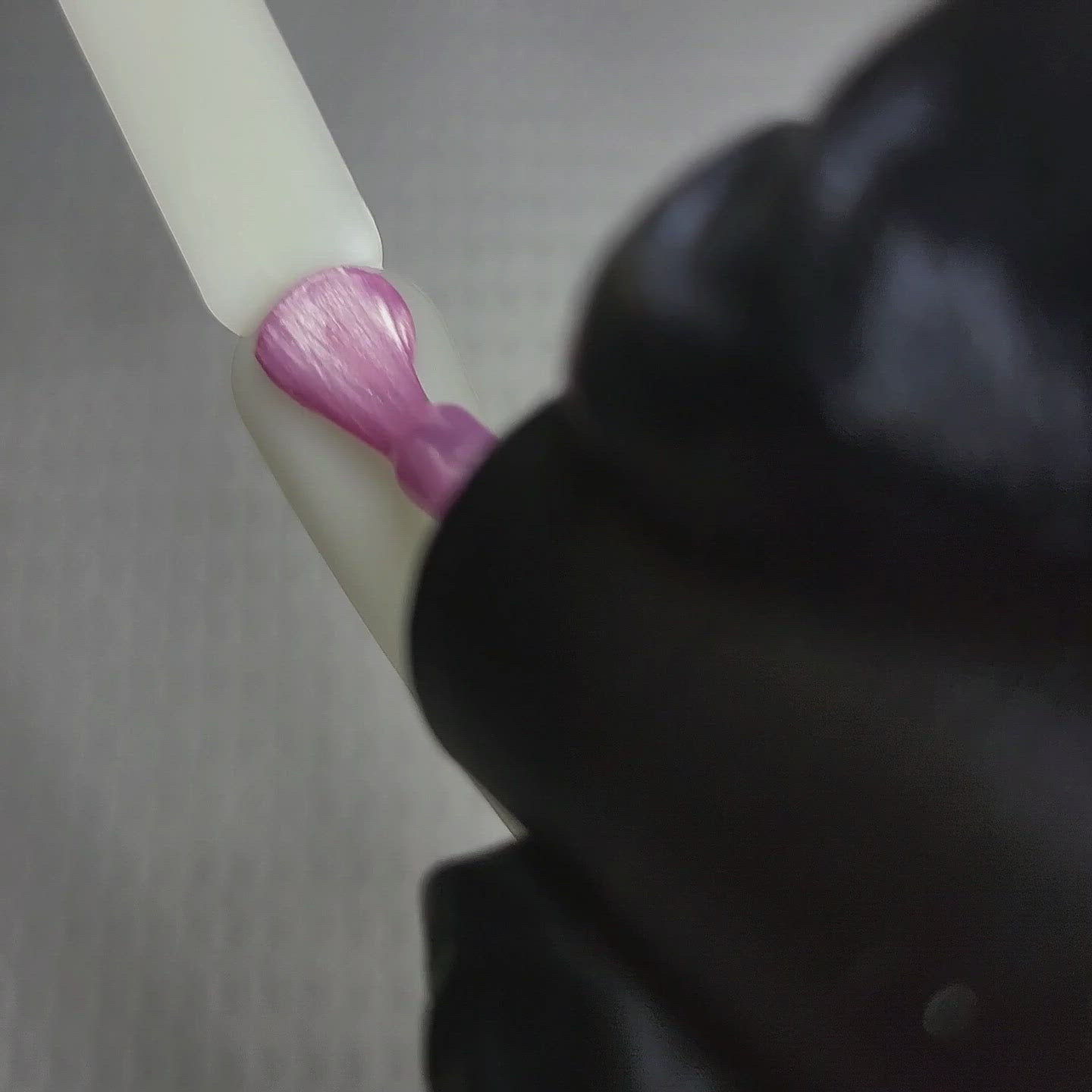 Satin Pink Pearl HEMA Free Gel Nail Polish Diamonds & Gloss Australia Video Painting a Nail Swatch Stick  with cruelty free and vegan Gel Polish which can be used on acrylic, builder gel and polygel nails.