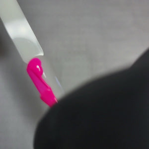 Hot Pink Neon HEMA Free Gel Nail Polish Diamonds & Gloss Australia Video Painting a Nail Swatch Stick with cruelty free and vegan Gel Polish which can be used on acrylic, builder gel and polygel nails.