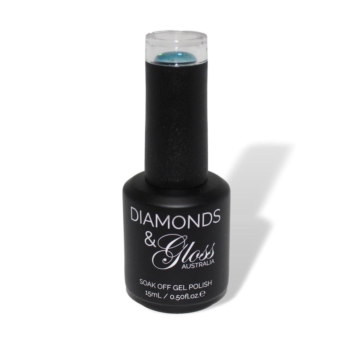 Aqua Holiday Blue Glitter HEMA Free Gel Nail Polish Diamonds & Gloss Australia 15ml Bottle Vegan , Cruelty Free