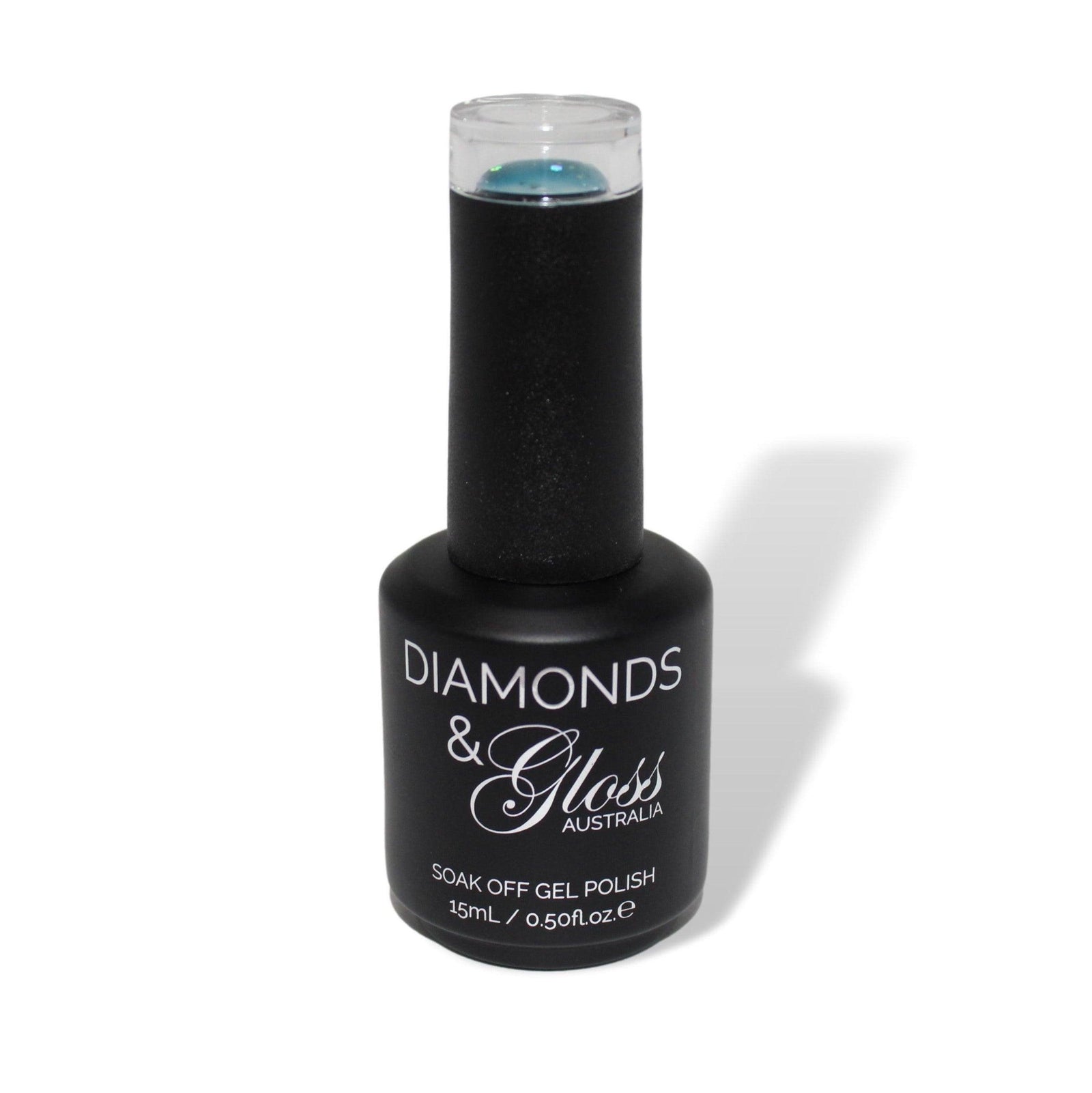 Aqua Holiday Blue Glitter HEMA Free Gel Nail Polish Diamonds & Gloss Australia 15ml Bottle Vegan , Cruelty Free