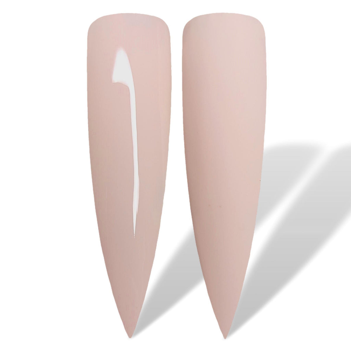 Bare All Light Natural Nude Glossy &amp; Matte HEMA Free Gel Nail Polish Swatches 