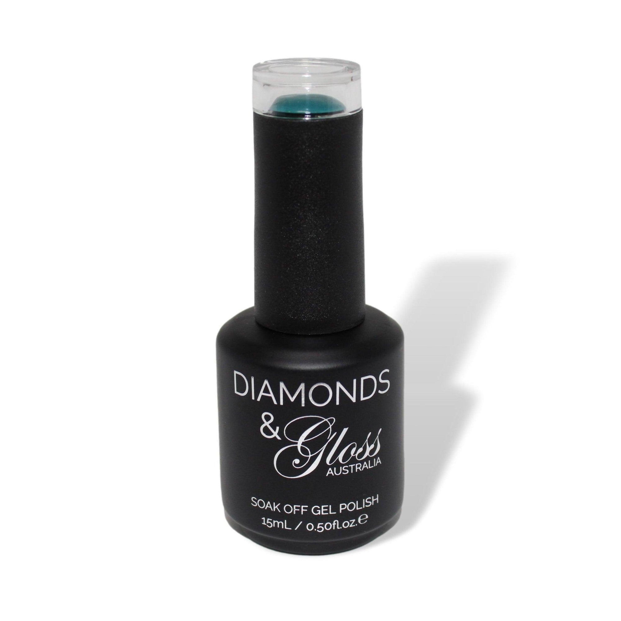 Be Jewelled Green  HEMA Free Gel Nail Polish Diamonds & Gloss Australia 15ml Bottle Vegan , Cruelty Free