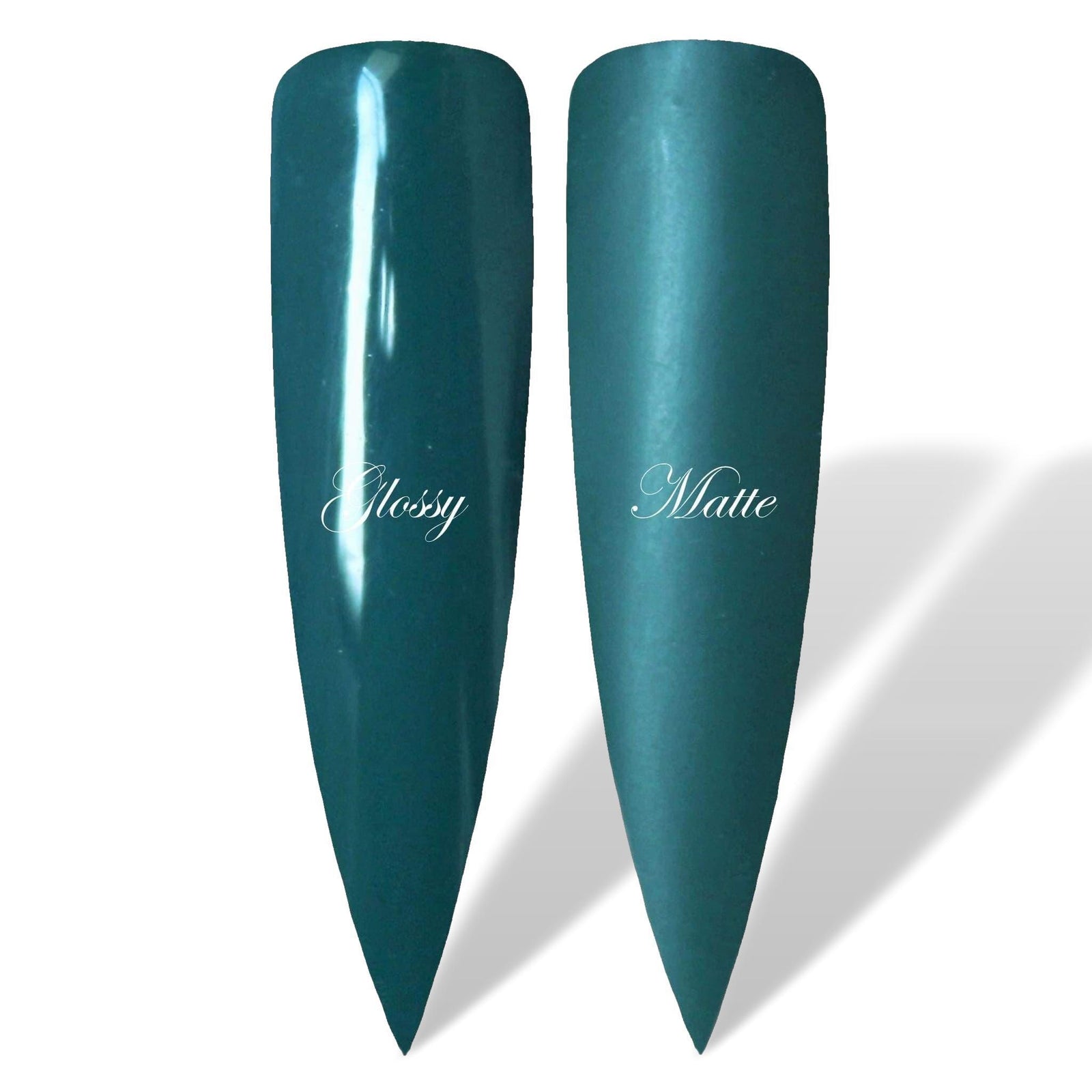 Be Jewelled Green Glossy & Matte HEMA Free Gel Nail Polish Swatches 