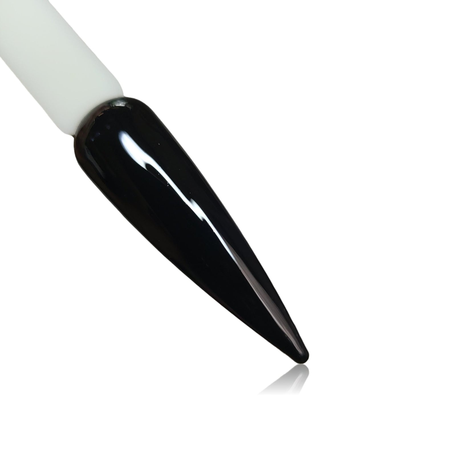 Black   HEMA Free Gel Polish on Nail Swatch Stick 