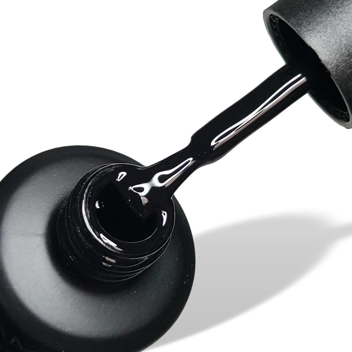 Black HEMA Free Gel Nail Polish 15ml Bottle & Brush