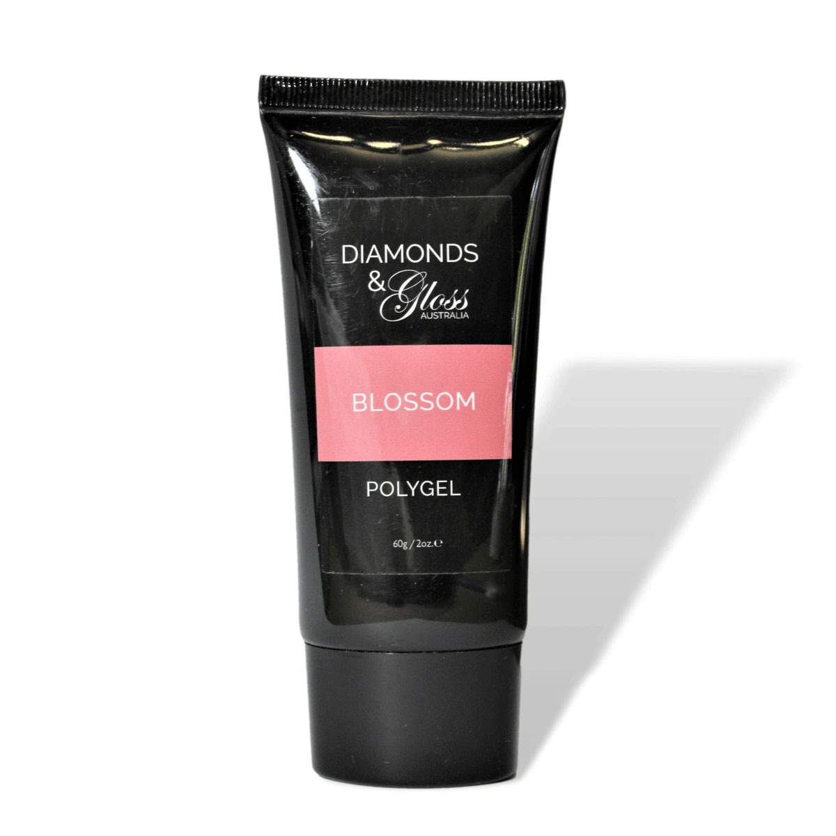 Blossom Dark Nude Pink Polygel HEMA Free Diamonds &amp; Gloss Australia Vegan, Cruelty Free-min