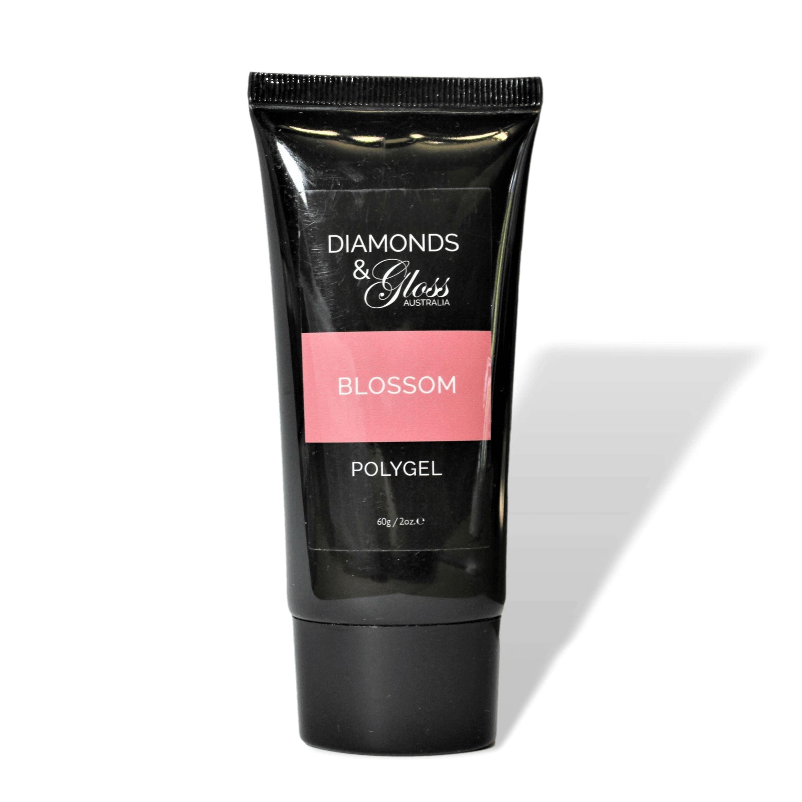 Blossom Dark Nude Pink Polygel HEMA Free Diamonds & Gloss Australia Vegan, Cruelty Free-min