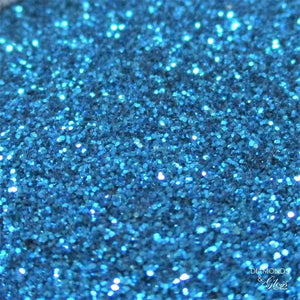 Blue Metallic Glitter Swatch
