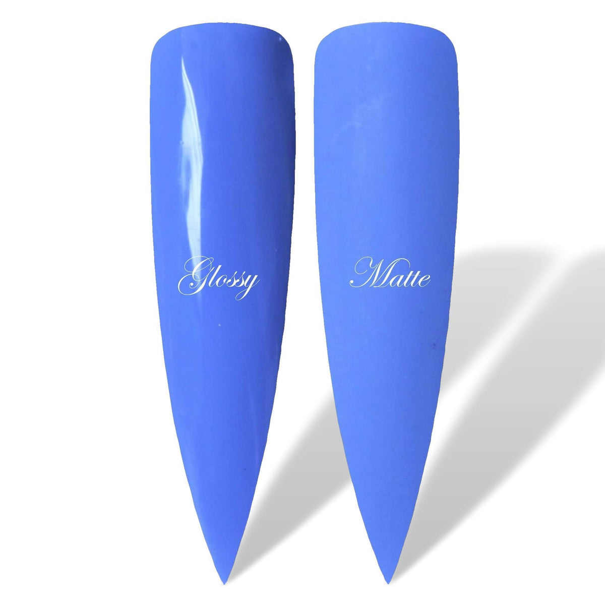 Blue Who Glossy &amp; Matte HEMA Free Gel Nail Polish Swatches 
