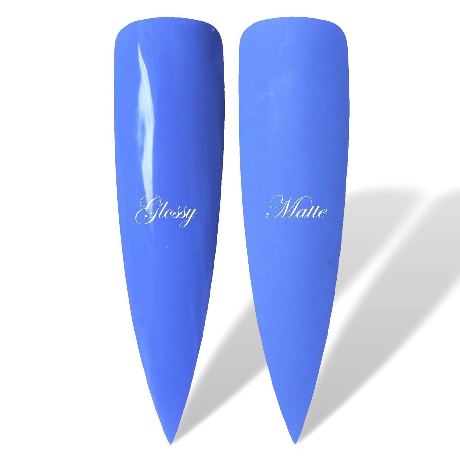 Blue Who Glossy & Matte HEMA Free Gel Nail Polish Swatches 