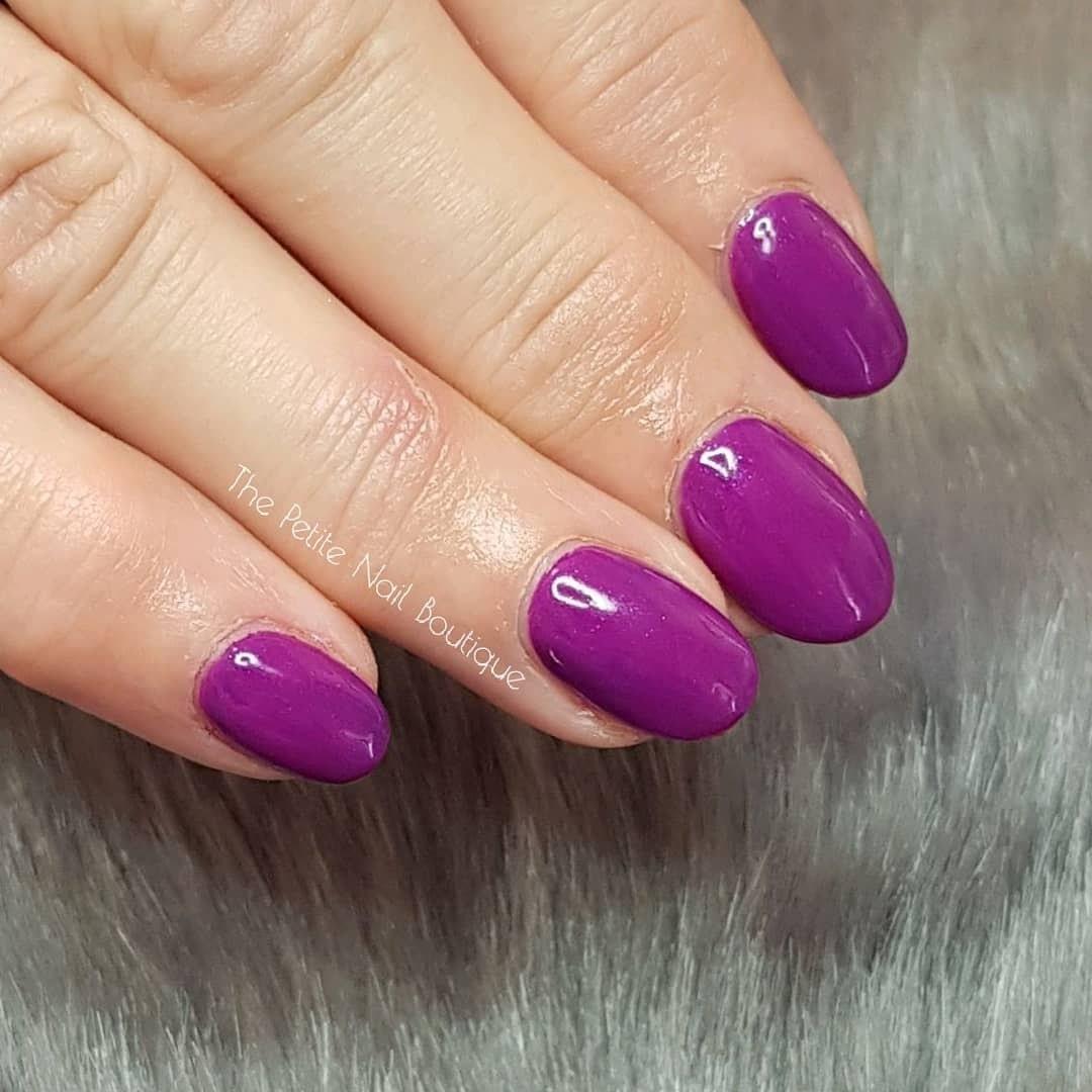 Boysenberry Purple Shimmer  HEMA Free Gel Nail Polish Diamonds & Gloss Australia Painted on Gel , Polygel and Acrylic Nails with Nail Art. Vegan , Cruelty Free